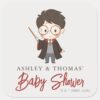 Simple_Harry_Potter_Baby_Shower_Square_Sticker_1 Simple Harry Potter Baby Shower Square Sticker