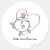 Simple_Little_Miss_Princess___Pink_Heart_Classic_Round_Sticker_1 Simple Little Miss Princess Pink Heart Classic Round Sticker