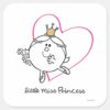 Simple_Little_Miss_Princess___Pink_Heart_Square_Sticker_1 Simple Little Miss Princess Pink Heart Square Sticker