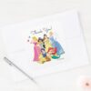 Simple_&_Modern_Disney_Princess_Birthday_Thank_You_Square_Sticker_3 Simple Modern Disney Princess Birthday Thank You Square Sticker