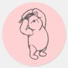 Sketch Winnie The Pooh 1 Classic Round Sticker