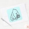 Sketch_Winnie_the_Pooh_2_Square_Sticker_3 Sketch Winnie The Pooh 2 Square Sticker