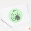 Sketch Winnie The Pooh 3 Classic Round Sticker