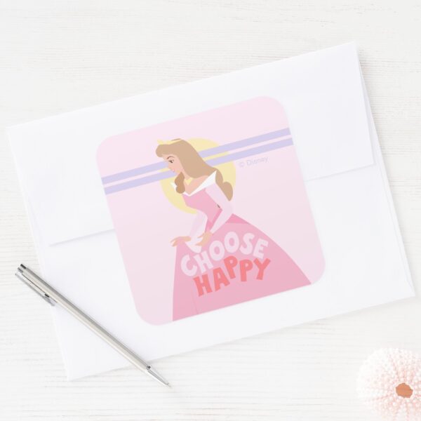 Sleeping_Beauty_Aurora___Choose_Happy_Square_Sticker_3 Sleeping Beauty Aurora Choose Happy Square Sticker