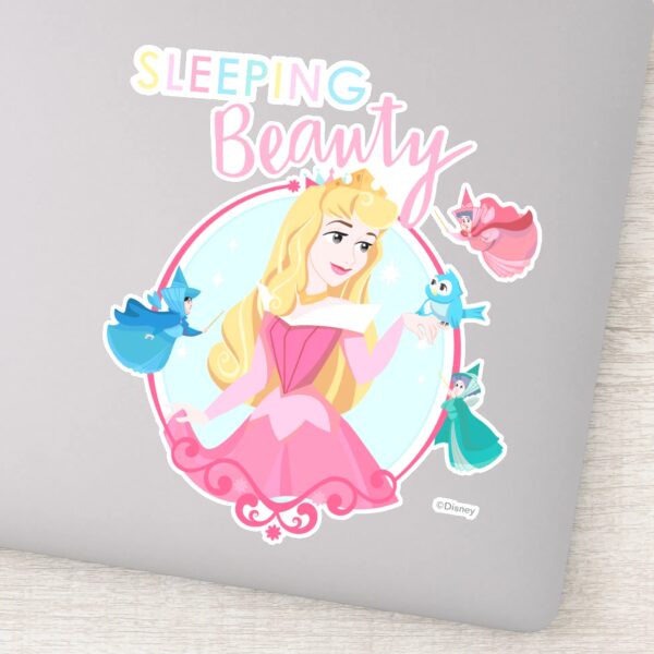 Sleeping_Beauty_With_Fairy_Godmothers_Sticker_1 Sleeping Beauty With Fairy Godmothers Sticker