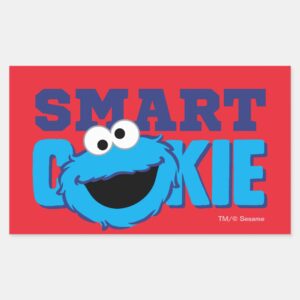 Smart Cookie Monster Rectangular Sticker