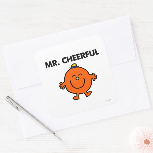 Smiling_Mr._Cheerful_Square_Sticker_3 Smiling Mr. Cheerful Square Sticker