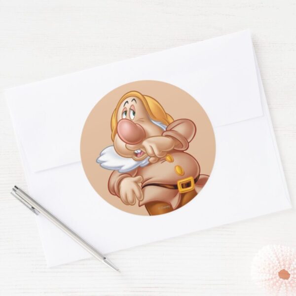 Sneezy 3 Classic Round Sticker