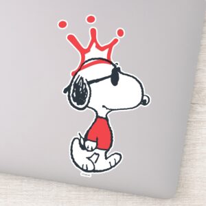 Snoopy Joe Cool Crown Sticker