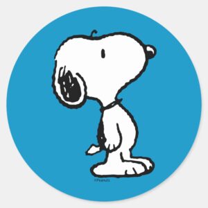 Snoopy Classic Comics Classic Round Sticker