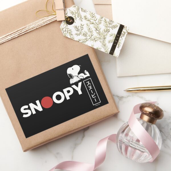 Snoopy_Japanese_Typography_Graphic_Rectangular_Sticker_5 Snoopy Japanese Typography Graphic Rectangular Sticker