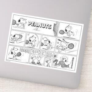 Snoopy Plays Tennis Sticker