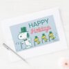 Snoopy_Top_Hat_Peppermint_Candy_Rectangular_Sticker_3 Snoopy Top Hat Peppermint Candy Rectangular Sticker