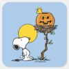 Snoopy_&_Woodstock_Nest_With_Jack_O'_Lantern_Square_Sticker_1 Snoopy Woodstock Nest With Jack O Lantern Square Sticker