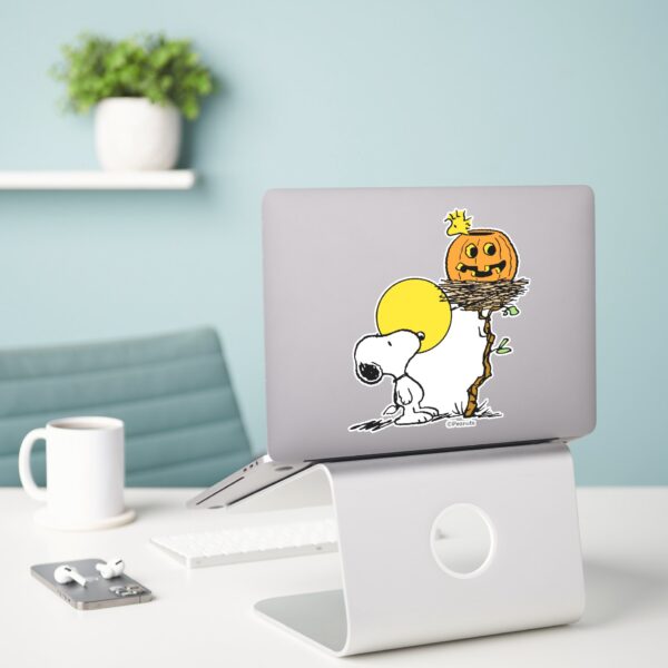 Snoopy_&_Woodstock_Nest_With_Jack_O'_Lantern_Sticker_3 Snoopy Woodstock Nest With Jack O Lantern Sticker