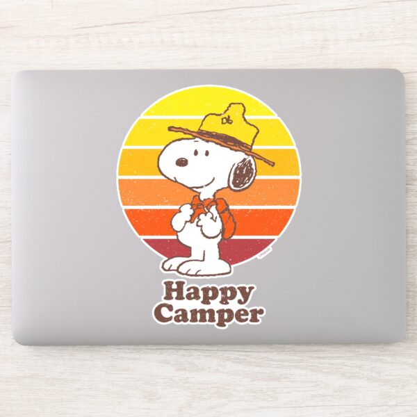 Snoopy___Beagle_Scout_-_Happy_Camper_Sticker_8 Snoopy Beagle Scout Happy Camper Sticker