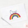 Snoopy___Dream_in_Color_Rainbow_Square_Sticker_3 Snoopy Dream In Color Rainbow Square Sticker