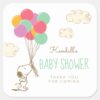 Snoopy_and_Balloons_Baby_Shower_Square_Sticker_2 Snoopy And Balloons Baby Shower Square Sticker