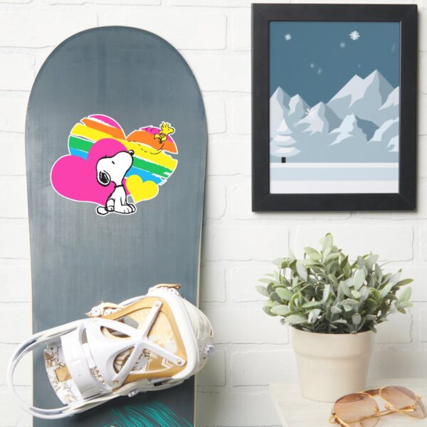 Snoopy_and_Woodstock___Rainbow_Hearts_Sticker_7 Snoopy And Woodstock Rainbow Hearts Sticker