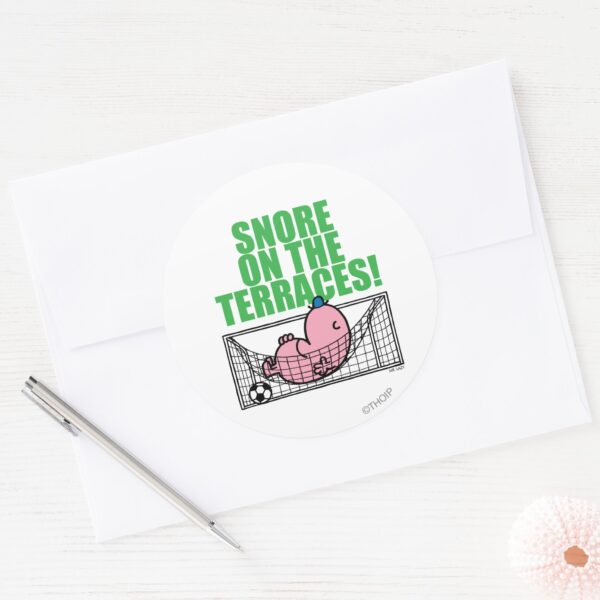 Snore_On_The_Terraces!_Classic_Round_Sticker_3 Snore On The Terraces Classic Round Sticker