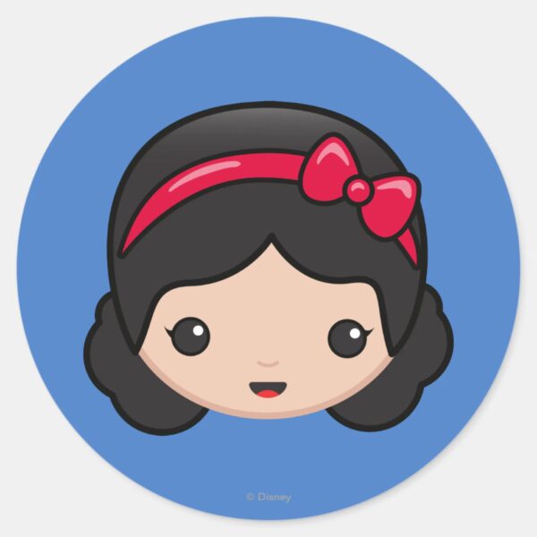 Snow_White_Emoji_Classic_Round_Sticker_1 Snow White Emoji Classic Round Sticker