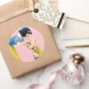 Snow White Kissing Dopey On The Head Classic Round Sticker