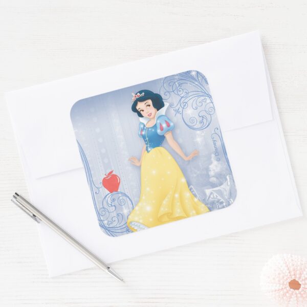 Snow_White_Princess_Square_Sticker_3 Snow White Princess Square Sticker