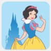 Snow_White_&_Castle_Graphic_Square_Sticker_1 Snow White Castle Graphic Square Sticker