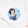 Snow_White___Besties_Rule_Classic_Round_Sticker_3 Snow White Besties Rule Classic Round Sticker