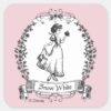 Snow_White___Holding_Apple_-_Elegant_Sketch_Square_Sticker_1 Snow White Holding Apple Elegant Sketch Square Sticker