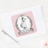 Snow_White___Holding_Apple_-_Elegant_Sketch_Square_Sticker_3 Snow White Holding Apple Elegant Sketch Square Sticker