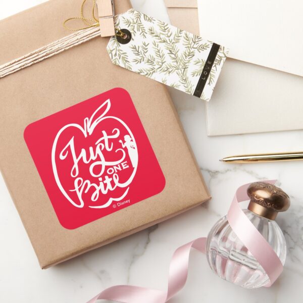 Snow_White___Just_One_Bite_-_White_Square_Sticker_5 Snow White Just One Bite White Square Sticker