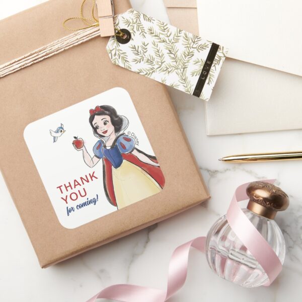 Snow_White___Watercolor_Birthday_Square_Sticker_5 Snow White Watercolor Birthday Square Sticker
