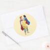 Snow_White_and_Prince_Charming_Classic_Round_Sticker_3 Snow White And Prince Charming Classic Round Sticker
