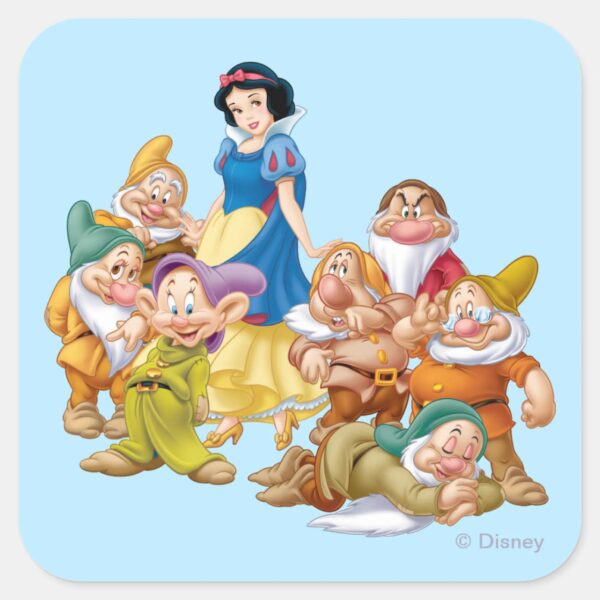 Snow_White_and_the_Seven_Dwarfs_2_Square_Sticker_1 Snow White And The Seven Dwarfs 2 Square Sticker