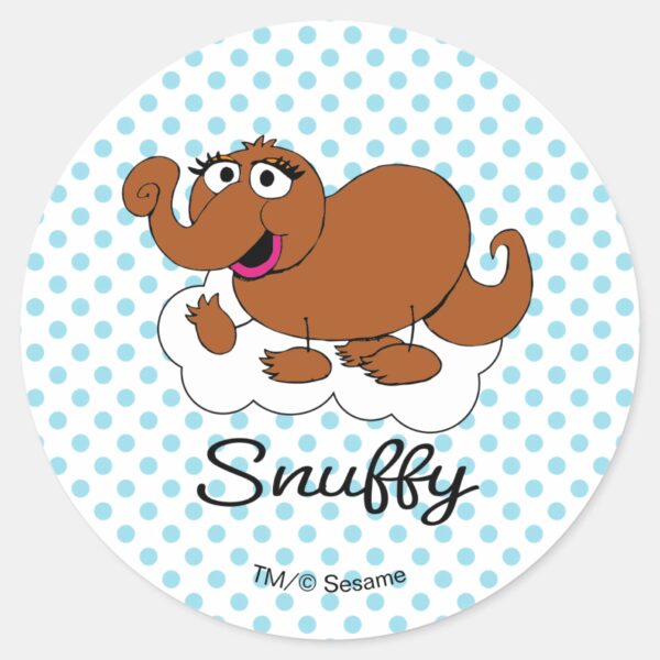 Snuffleupagus_Doodley_Graphic_Classic_Round_Sticker_1 Snuffleupagus Doodley Graphic Classic Round Sticker
