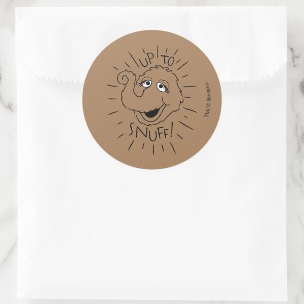 Snuffleupagus_Skate_Logo_-_Up_To_Snuff_Classic_Round_Sticker_3 Snuffleupagus Skate Logo Up To Snuff Classic Round Sticker