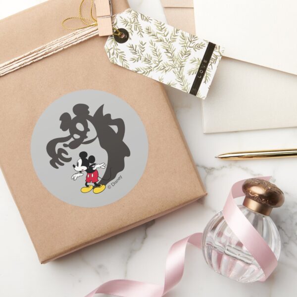 Spooky_Halloween_Mickey_Mouse_Classic_Round_Sticker_5 Spooky Halloween Mickey Mouse Classic Round Sticker