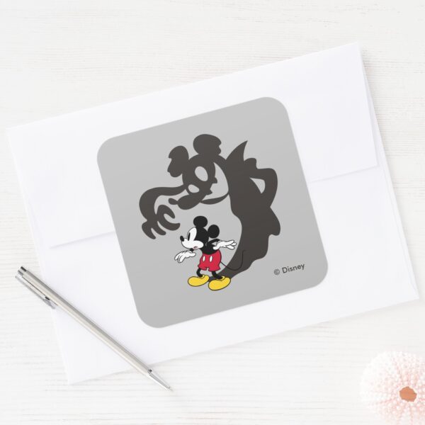 Spooky_Halloween_Mickey_Mouse_Square_Sticker_3 Spooky Halloween Mickey Mouse Square Sticker