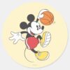 Sporty_Mickey___Basketball_Player_Classic_Round_Sticker_1 Sporty Mickey Basketball Player Classic Round Sticker