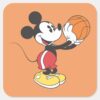 Sporty_Mickey___Holding_Basketball_Square_Sticker_1 Sporty Mickey Holding Basketball Square Sticker