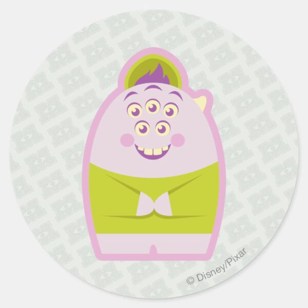 Squishy_1_classic_round_sticker_1 Squishy 1 Classic Round Sticker