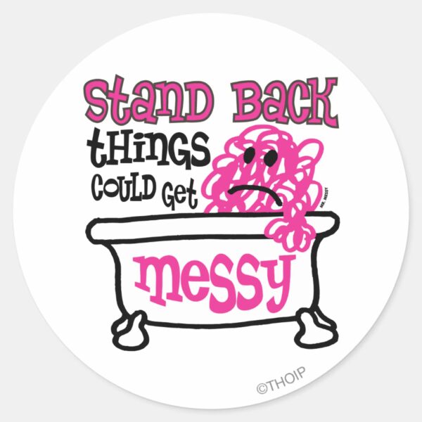 Stand_Back_Classic_Round_Sticker_1 Stand Back Classic Round Sticker