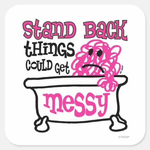 Stand_Back_Square_Sticker_1 Stand Back Square Sticker
