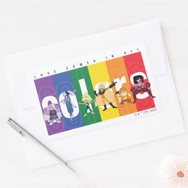 Steven_Universe_-_Love_Comes_In_All_Colors_Rectangular_Sticker_3 Steven Universe Love Comes In All Colors Rectangular Sticker