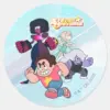 Steven_Universe___Crystal_Gem_Group_Action_Classic_Round_Sticker_1 Steven Universe Crystal Gem Group Action Classic Round Sticker