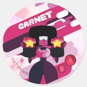 Steven Universe Garnet Character Graphic Classic Round Sticker