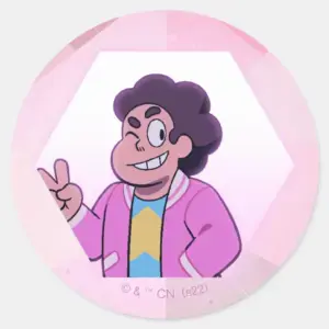 Steven Universe Pink Diamond Portrait Classic Round Sticker