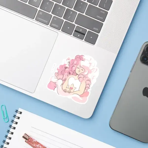 Steven_Universe___Rose_Quartz_Illustration_Sticker_4 Steven Universe Rose Quartz Illustration Sticker