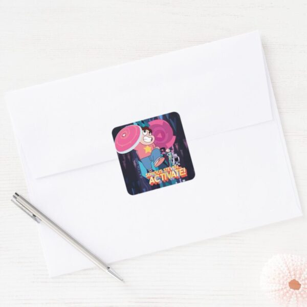 Steven_Universe___Serious_Steven…_Activate!_Square_Sticker_3 Steven Universe Serious Steven… Activate Square Sticker